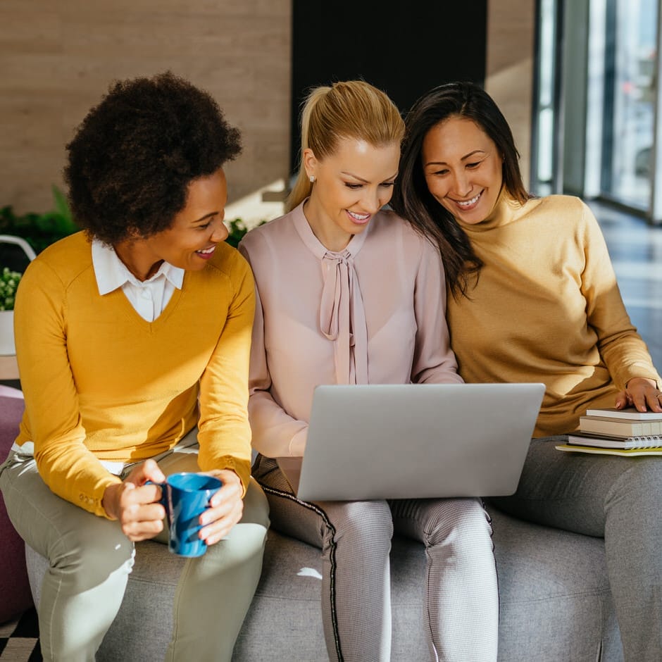 Business,People,Talking,To,Each,Other,During,Their,Office,Break Tech and B2B PR Team Meeting