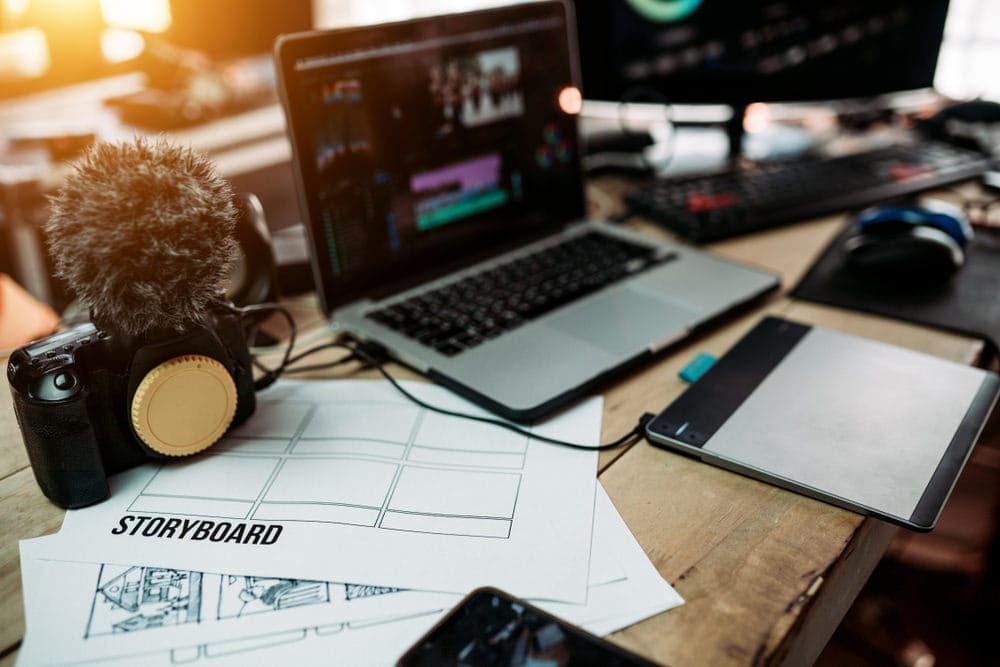 Close,Up,Storyboard,Content,Planning,Of,Production,Media,Of,The Storyboarding equipment